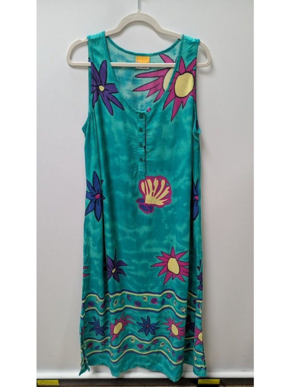 Down Under Turquoise Tie-Dye Printed Maxi Dress